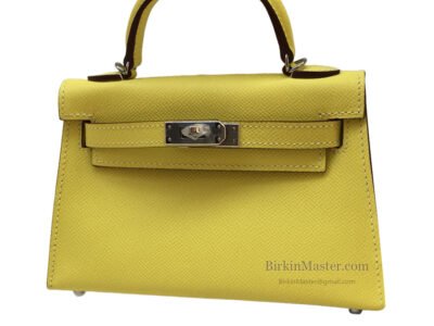 -1 Hermès Mini Kelly II 20 Epsom Lime PHW