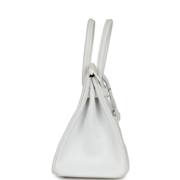 Hermès Birkin 30 White Epsom Palladium Hardware - Image 2