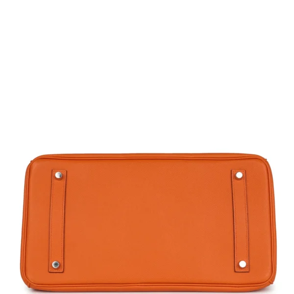 Hermès Birkin 35 Orange Epsom Palladium Hardware - Image 3
