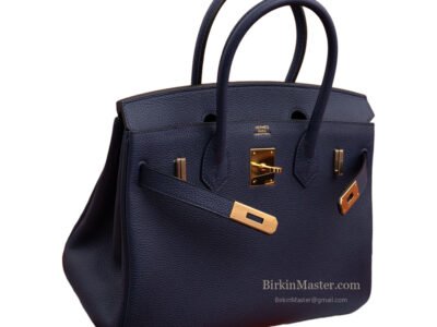 Birkin Navy Blue GHW