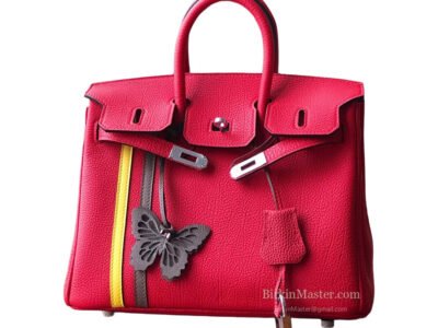 Hermès Birkin 25 Togo Rouge Casaque PHW