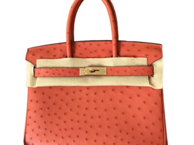 Hermès Birkin 30 Orange Poppy Ostrich GHW