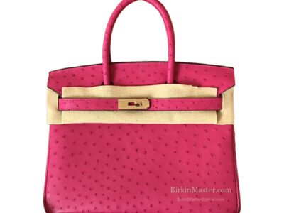 Hermès Birkin 30 Rose Tyrien Ostrich GHW