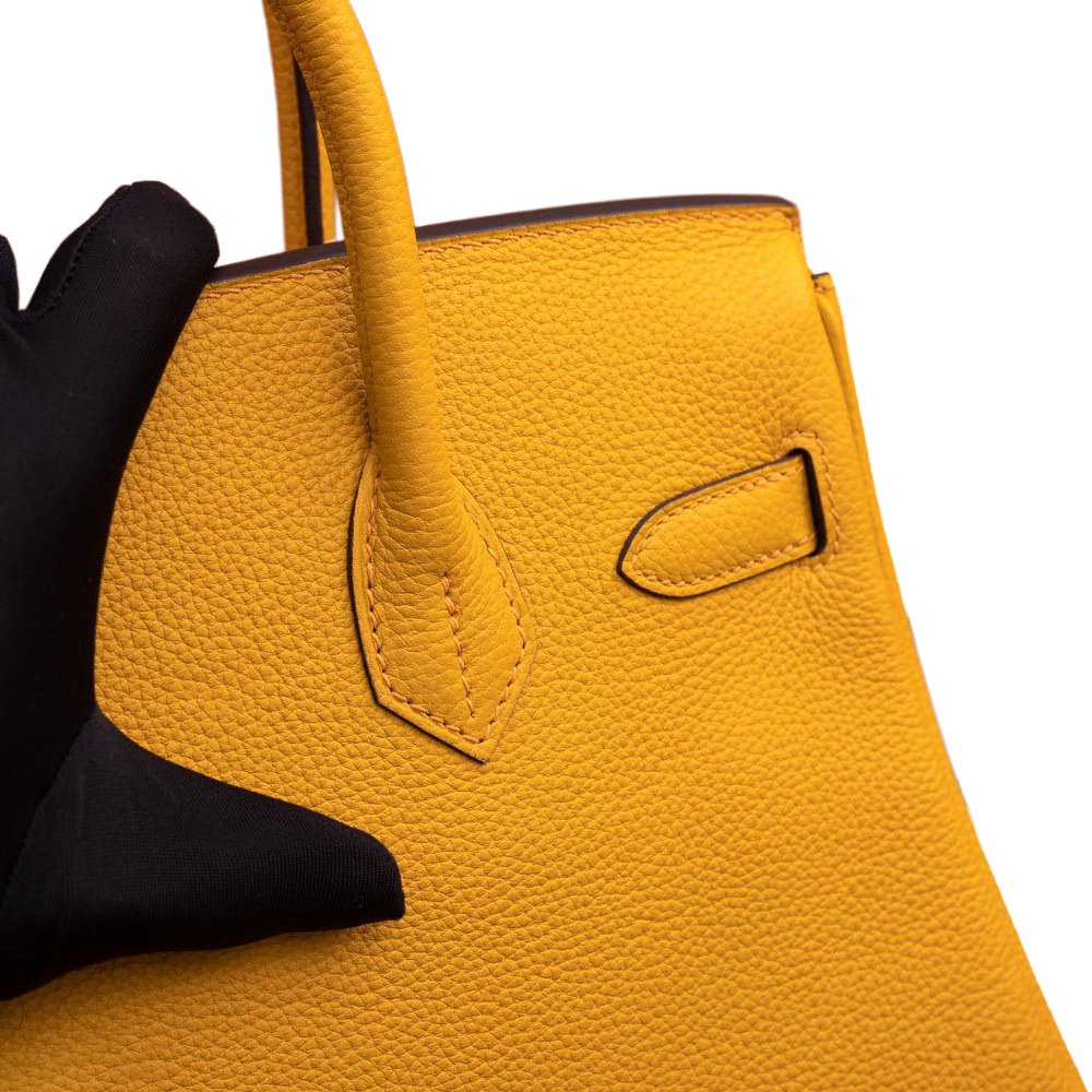 Hermès Birkin 30 Togo Jaune d'Or GHW - Image 4