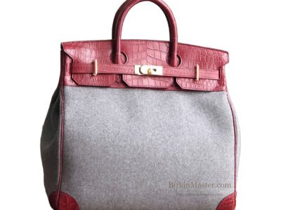 Hermès Birkin 40 HAC Feuille and Rouge GHW