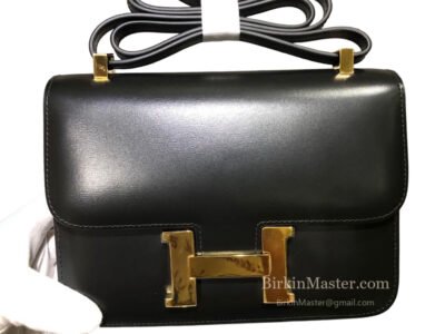 Hermès Constance 18 Black Box Calf GHW