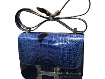 Hermès Constance 18 Bleu Roi Shiny Alligator PHW