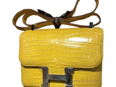 Hermès Constance 18 Jaune d'Or Shiny Alligator PHW