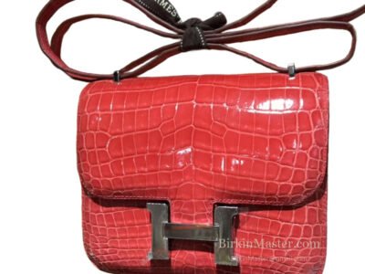 Hermès Constance 18 Rouge Vif Shiny Alligator PHW