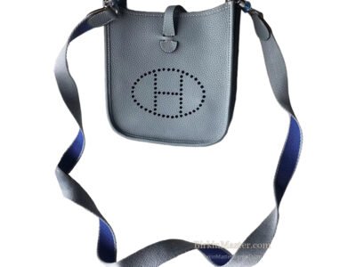 Hermès Evelyne 16 Bleu Lin Clemence PHW