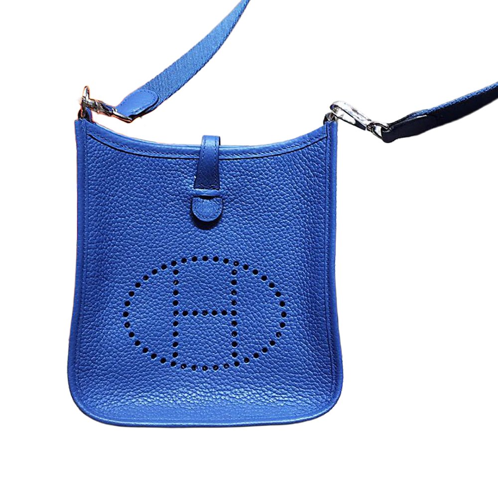 Hermès Evelyne 19 Bleu Hydra Clemence PHW