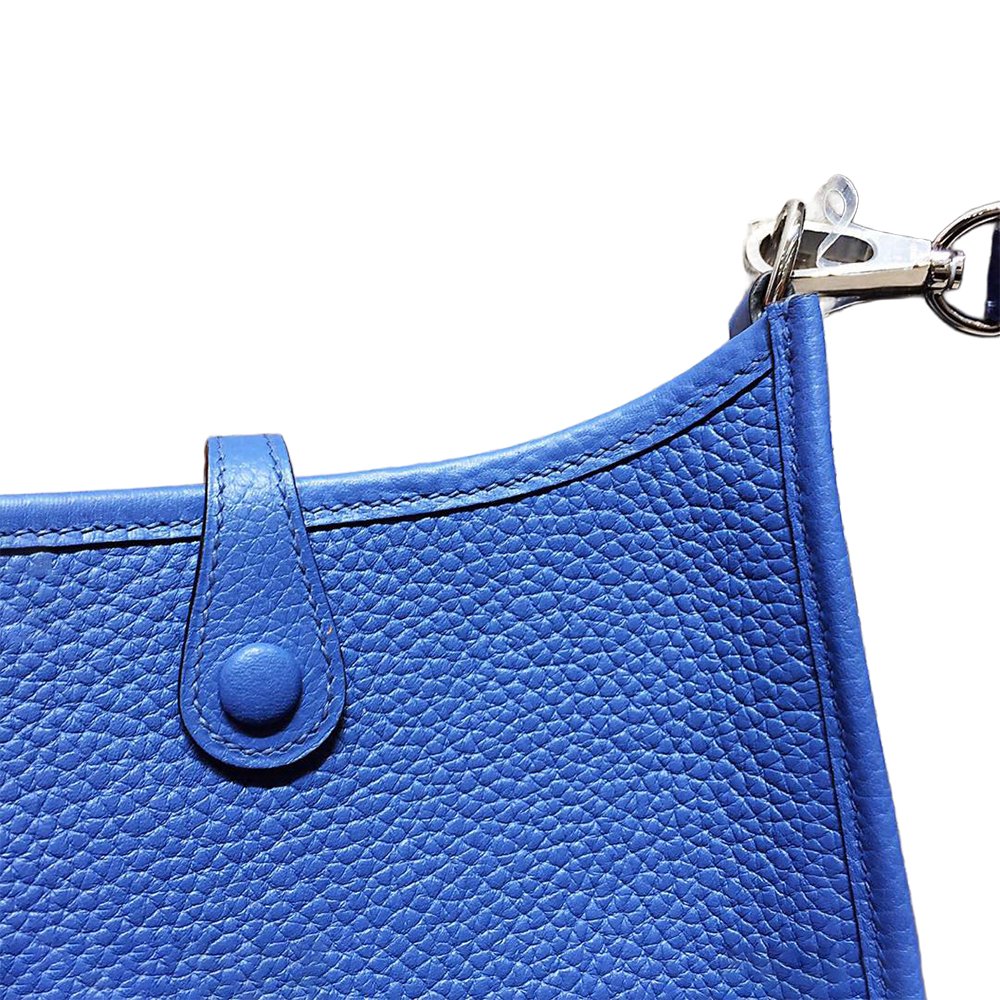 Hermès Evelyne 19 Bleu Hydra Clemence PHW - Image 5