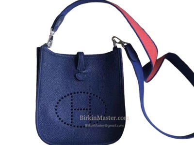 Hermès Evelyne 29 Bleu Royal Clemence PHW