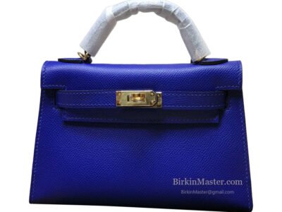 Hermès Kelly 20 Epsom Bleu Electrique GHW