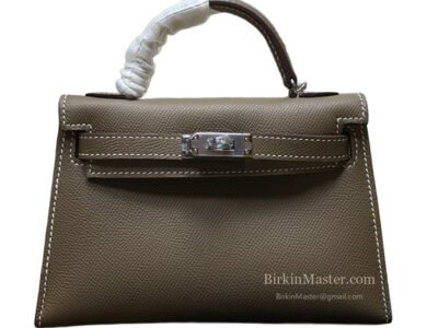 Hermès Kelly 20 Epsom Etoupe PHW