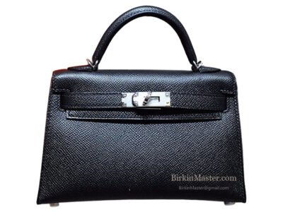 Hermès Kelly 20 Epsom Noir PHW