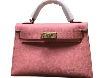 Hermès Kelly 20 Epsom Rose Sakura GHW