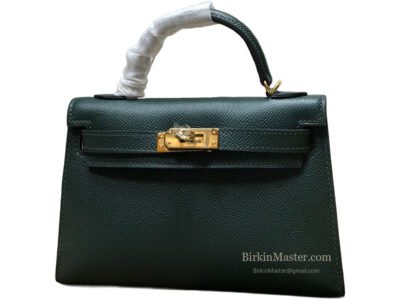 Hermès Kelly 20 Epsom Vert Fonce GHW