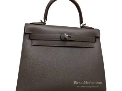 Hermès Kelly 28 Epsom Gris Etain PHW