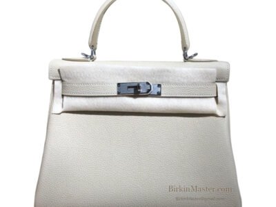 Hermès Kelly 28 Togo Craie PHW