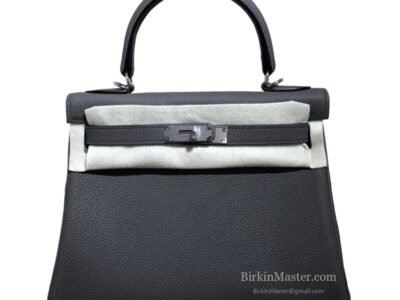 Hermès Kelly 28 Togo Gris Meyer PHW