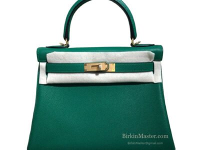 Hermès Kelly 28 Togo Vert Vertigo GHW