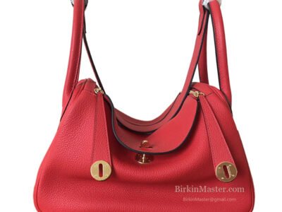Hermès Lindy 26 Clemence Rouge Casaque GHW