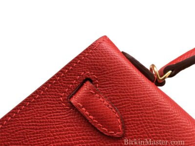 Hermès Mini Kelly II 20 Epsom Rouge de Coeur GHW
