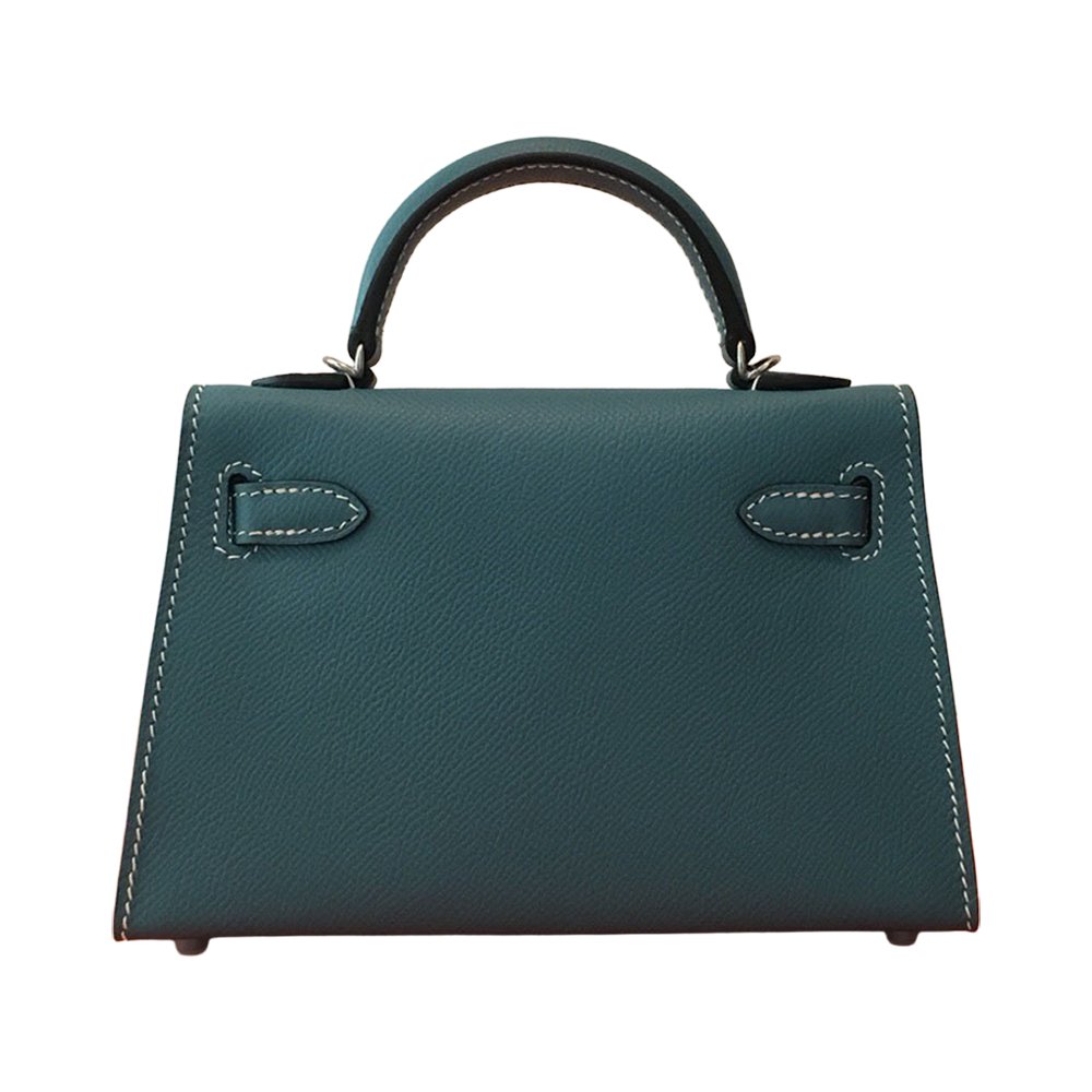 Hermès Mini Kelly II 20 Epsom Vert Bosphore PHW