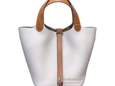 Hermès Picotin 18 Clemence BetonGold PHW