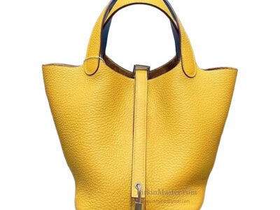 Hermès Picotin 18 Clemence Jaune Ambre PHW