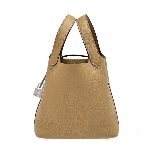 Hermès Picotin Lock 18 Clemence Dune SHW